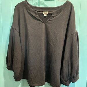 NWT ANA Women’s sweatshirt like top plus sz 3x